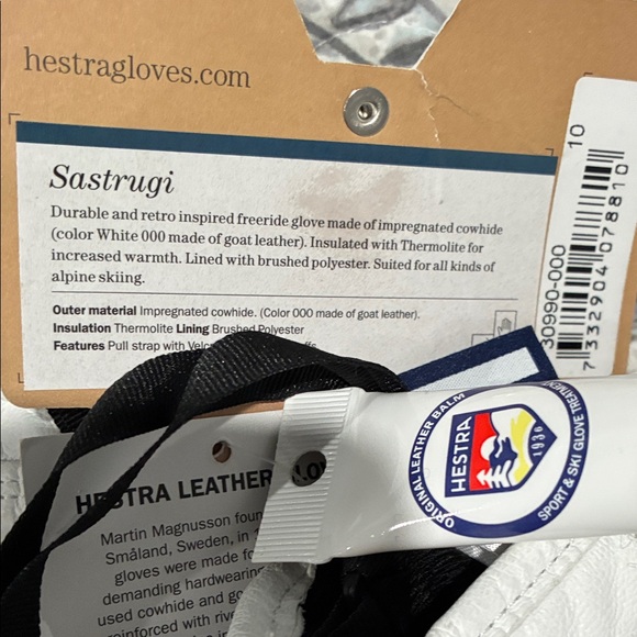 Hestra Alpine Pro White Gloves size xl - Picture 5 of 6